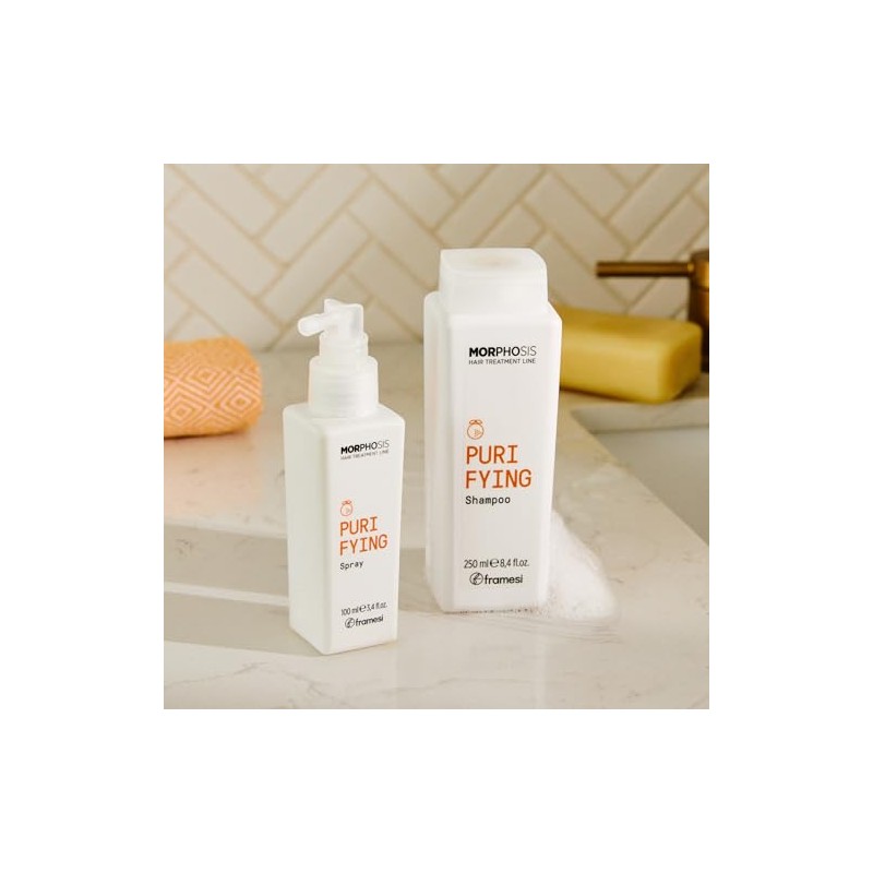 Champú purificador FRAMESI Morphosis, naranja/citrón, 21,3 ml, 8.45 Ounce