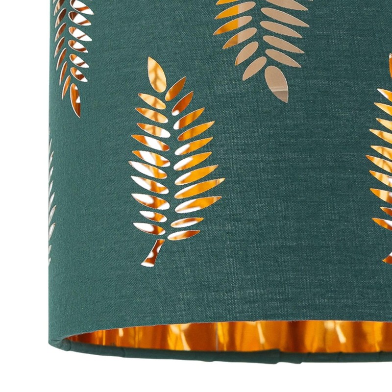 Set of 2 Dark Green Table Lamp Shades, Lampshades for