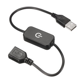 MECCANIXITY LED Touch Inline Dimmer 5V 3A USB Cord Tact Switch Controller for Single Color Emitting Diode Strip Light, Black