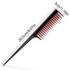 2Pcs Back Combing Combs Hairdressing Back Combing Brushes Triple Teasing