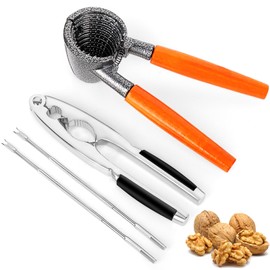 ChromLives Nut Cracker Walnut Cracker Nut Opener Nut Cracker Nut Cracker Tool for Nuts Hazelnuts Walnuts, Almonds
