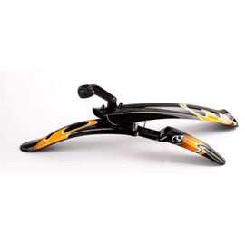 Unbekannt Mudguard Set 26-29 Inch MTB Bicycle Protection Sheet Splash Guard Black Orange V+H
