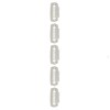 50pcs Hair Extension Clips Set Stainless Steel DIY 8 Teeth