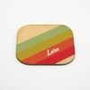 Coaster with Name Lara and Beautiful Vintage Design