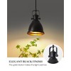 COTTMIC Black Pendant Lights Kitchen Island 3 Pack, Vintage Pendant