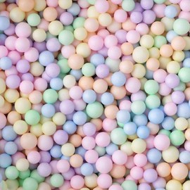HappyHome Colorful Styrofoam Beads, Foam Beads, Pastel Colors, 10g, Craft, Cushion Material, Gift, Decoration (4-6mm)