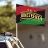 Juneteenth Since 1865 Celebrate Freedom Afican Car Flag Double Sided