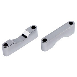 Enhance Your Harley Touring Bike with our Chrome Front Fender Spacer Brackets Kit - 1" Wide - Compatible with 1997-2013 FLH FLT Models - Perfect for 21", 23", and 26" Front Tires