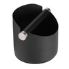 Coffee Grounds Bucket Stainless Steel Rubber Coffee Dump Bin for