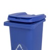 Enshey 2 pcs Mini Wheelie Bin TRASH & RECYCLE Can
