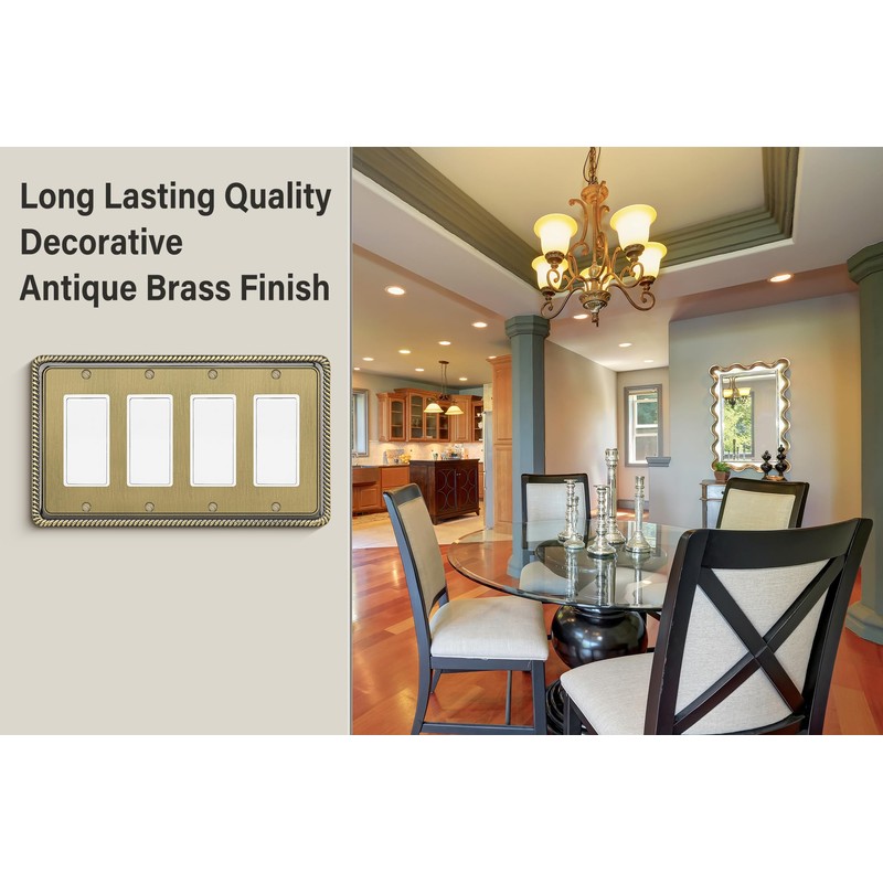 Henne Bery Rope Edge Decorative Wall Plate Switch Plate Outlet