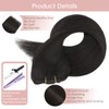 Silk-co Clip in Hair Extensions Real Human Hair Remy Double