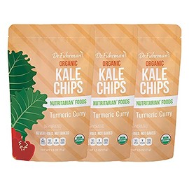 Dr. Fuhrman Organic Kale Chips - (3 Pack) (3 Pack, Turmeric Curry)