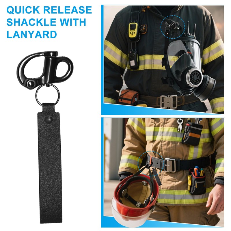 COIHAF SCBA Mask Quick Release Clips with Carabiner, Quick Release,