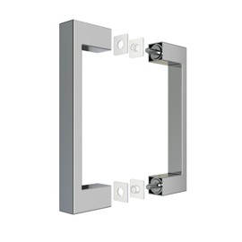 AQUALAVOS Shower Door Handle Stainless Steel Chrome Effect