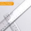 Viaky 12 Inch Clear Plastic Rulers,2 Pack,30CM Straight Ruler