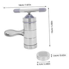 MAGICLULU 6pcs Manual Honey Extractor and Pasta Machine Set Stainless Steel Beekeeping Tool with Pressure Noodle Maker with Multiple Molds for Household Use