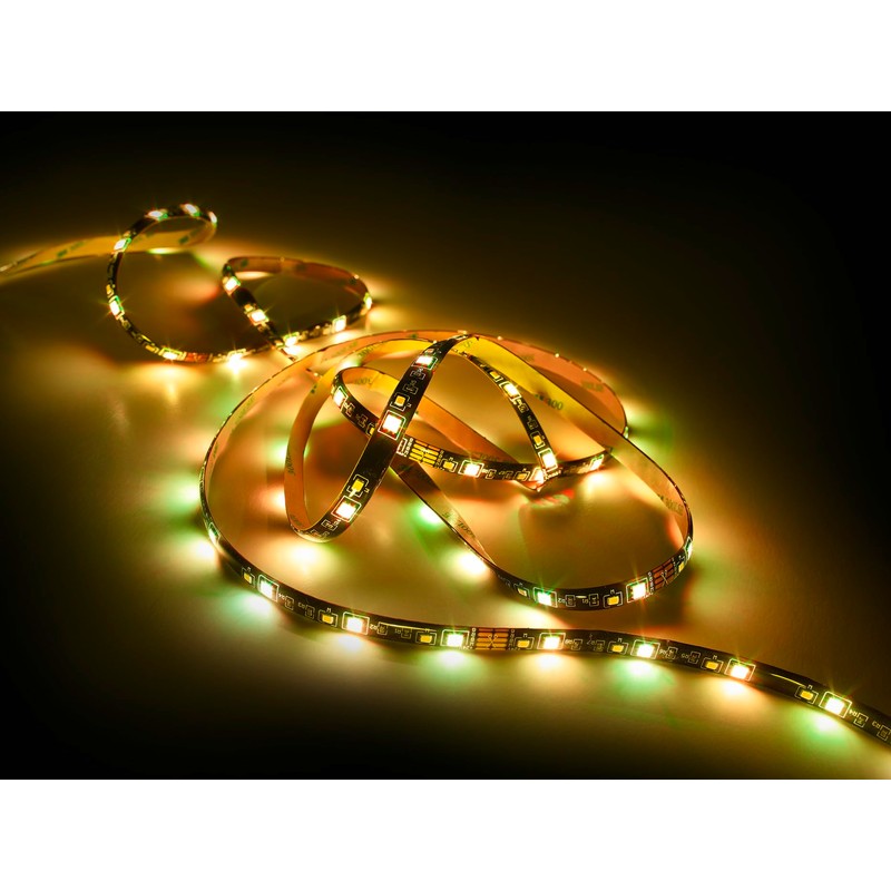 Reality Leuchten R65573102 LED Strip Rush Plastic Black with 10.5