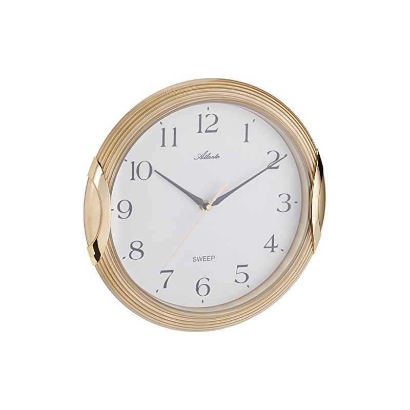 Atlanta 4235-9 wall clocks, analogue, gold