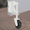 SANKINS Spring Loaded Heavy Duty Gate Caster, 4-Inch, 220 Lbs