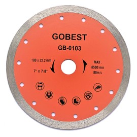 GOBEST GB-0103, Tile Diamond Disc Blade 180x22.2 Wet Cutting