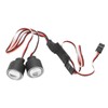 RC Headlights Aluminum Alloy Super Bright Car Headlights for 1/10