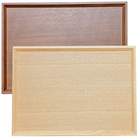Wooden Tray Obon Popular Cafe Stylish Lunch Tray Nordic Simple Obon Serving Tray Luncheon Rectangular Reversible Convenient Antique Easy to Use Standard Size 36cm×26cm (Walnut)
