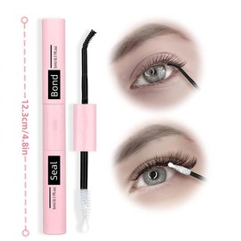 2 in 1 Eyelash Bond and Seal Glue, 1 Count Double-ended False Eyelashes Glue for Eyelash Extension, Portable Lash Extension Eyelash Glue, Professional Cosmetic Eyelash Glue for Self Grafting