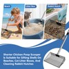 LrqzHsyl 10inch Large Metal Chicken Poop Scooper, Chicken Poop Scooper