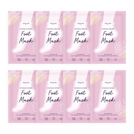 SpaLife Intensive Repair Soothing Foot Masks Enriched with Cica, Peppermint Oil, and Vitamin E (8 PACK)