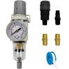 ANPTGHT 1/4" NPT Compressed Air Filter Regulator Combo Piggyback with