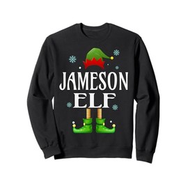 JAMESON Elf Xmas Funny Men's Family Matching Christmas Sweatshirt