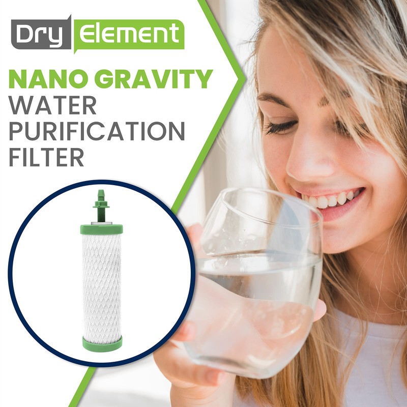 High Capacity Nano Gravity Water Purification Filter Replacement That Outperforms