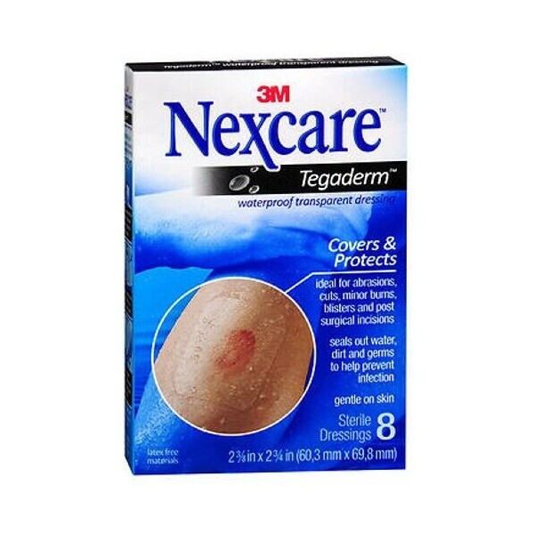 Nexcare Tegaderm Waterproof Transparent Dressing 2-3/8-