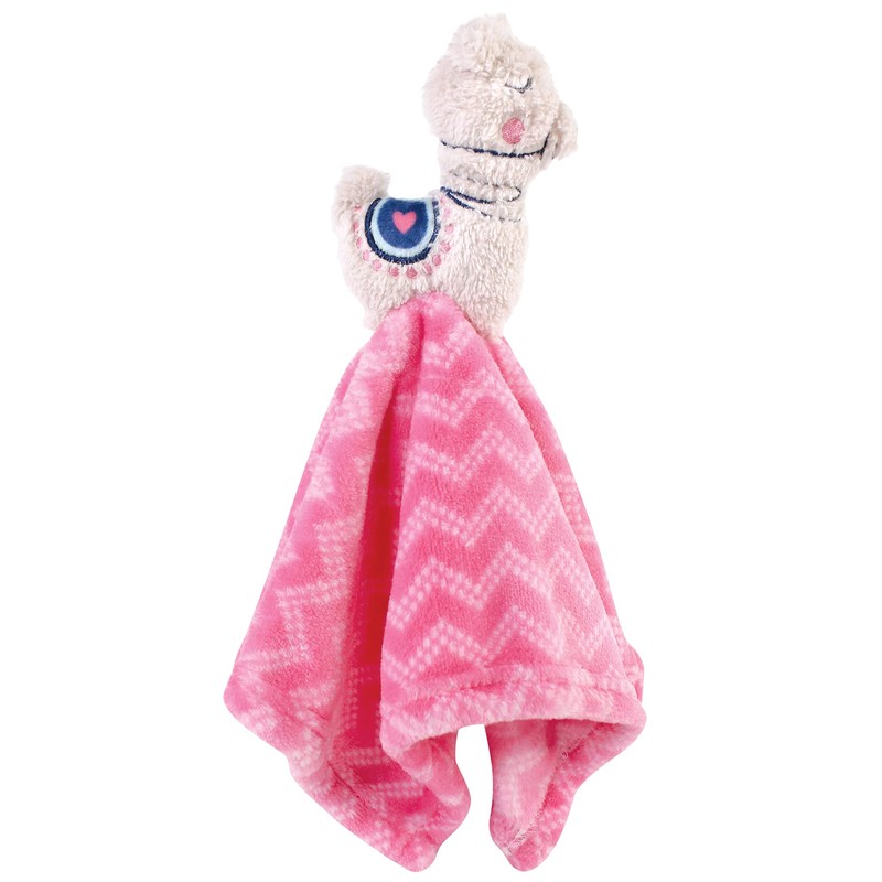Hudson Baby Unisex Baby Animal Face Security Blanket, Llama, One