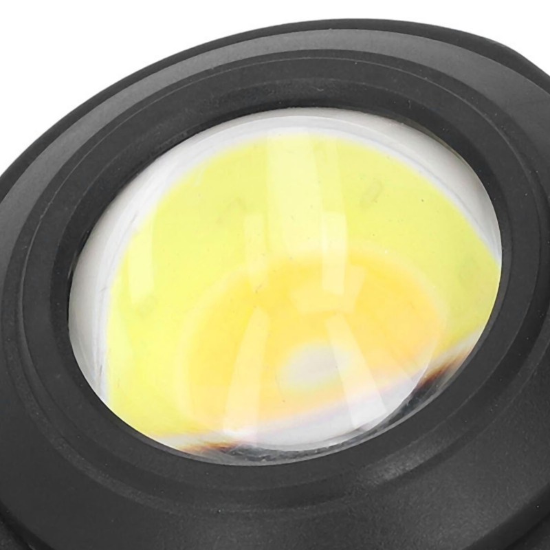 COB Small Flashlights 3 Light Modes Rechargeable Multifunctional Black Portable