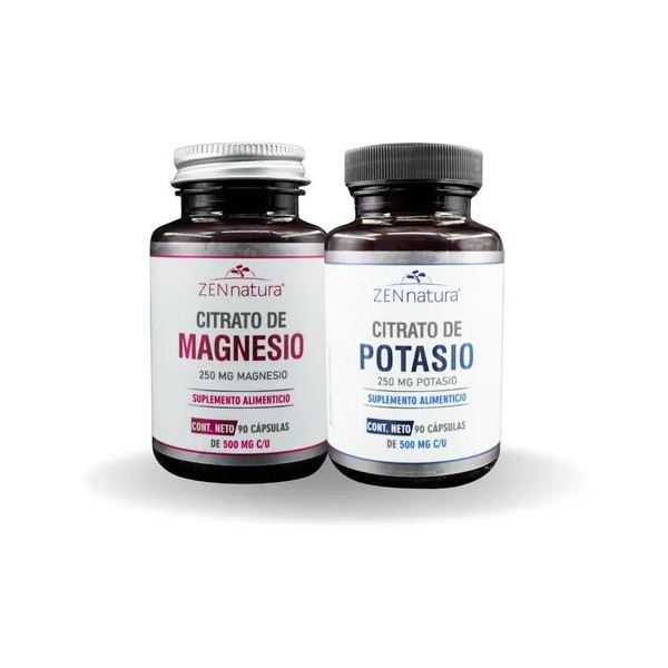 Citrato De Potasio Y De Magnesio De 90 Caps C/u