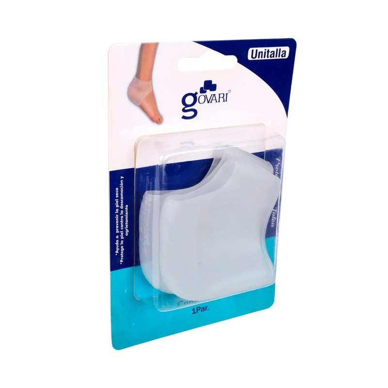 Govari, Protector de Talón de Gel, Blanco, Unitalla (1 par)