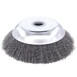 Weed Brush Wild Herb Brush Joint Brush Steel Brush Cone Brush Wire Brush 200 x 25.4 for Grass Trimmer Brush Cutter Against Weeds Moss Stubborn Deposits and Contaminants