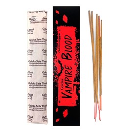 Aromasenses 3 Pack Goloka Vampire Blood Incense + 1 Gift Aroma Incense Burner 100% Natural 15 g x 3 Pack = 45 g Relaxation Meditation Energetic Cleansing