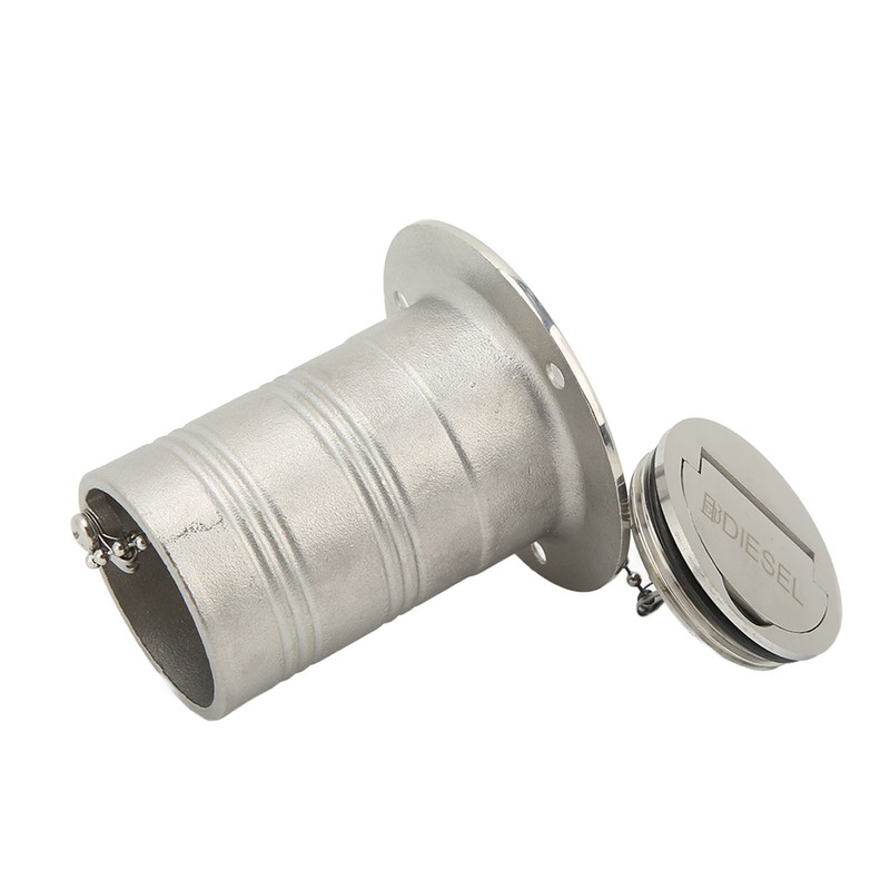 Boat Filler Right Angle Clamshell 316 Stainless Steel Hardware for