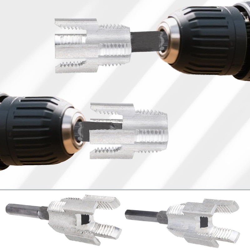 BOXOB Integrated Internal & External Pipe Threading Tool, 2-in-1 PVC