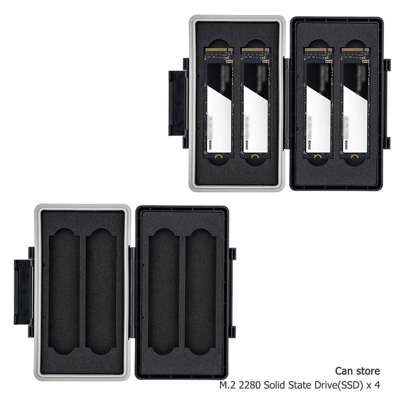 4 ranuras M.2 2280 SSD - Funda protectora para PC