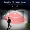 Outdoor Motion Sensor Light Solar Powered 3 Adjustable Heads IP65