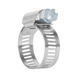 Truper M-10B, Abrazadera de acero inoxidable 3/4" x 1/2", diámetro máximo 1 1/16"