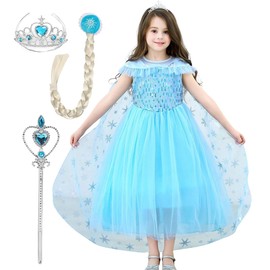 Monoii d195 Princess Dress, Kids, Children's Costume, Long Sleeve, Princess Costume, Costume, Halloween, Christmas, Birthday, Princess, Short Sleeve, 55.1 inches (140 cm)