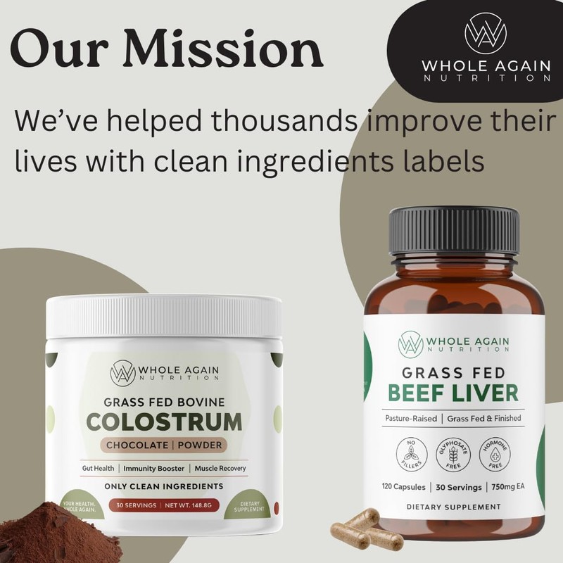 Grass Fed Beef Liver Capsules - 100% Pasture Raised -