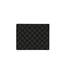 Daks (신세계센텀점)DBWA1E123BK LOUIS PVC 블랙 가죽 DD 패턴 반지갑 (Shinsegae Centum City) DBWA1E123BK LOUIS PVC Black Leather DD Pattern Wallet