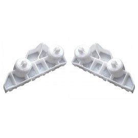 DAT AUTO PARTS Front Left Driver & Right Passenger Side Lower Bumper Cover Bracket Pair Replacement For 2013-2015 Nissan Altima White Textured NI1042122 NI1043122 622213TA0A 622203TA0A