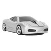 Wireless Mouse Silver Sports Car Style 2.4GHz USB Receiver 1600DPI